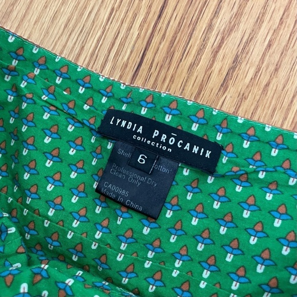 Vintage Bohemian Printed Floral Fit and Flare Strapless Cotton Dress Sequins - Picture 4 of 16